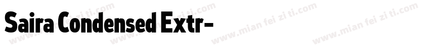 Saira Condensed Extr字体转换